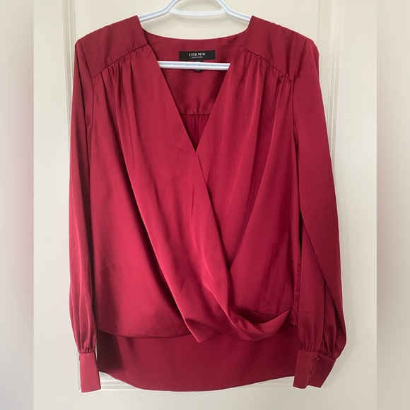 Ever New Sandra Gathered Yoke Wrap Shirt - Picture 5 of 9